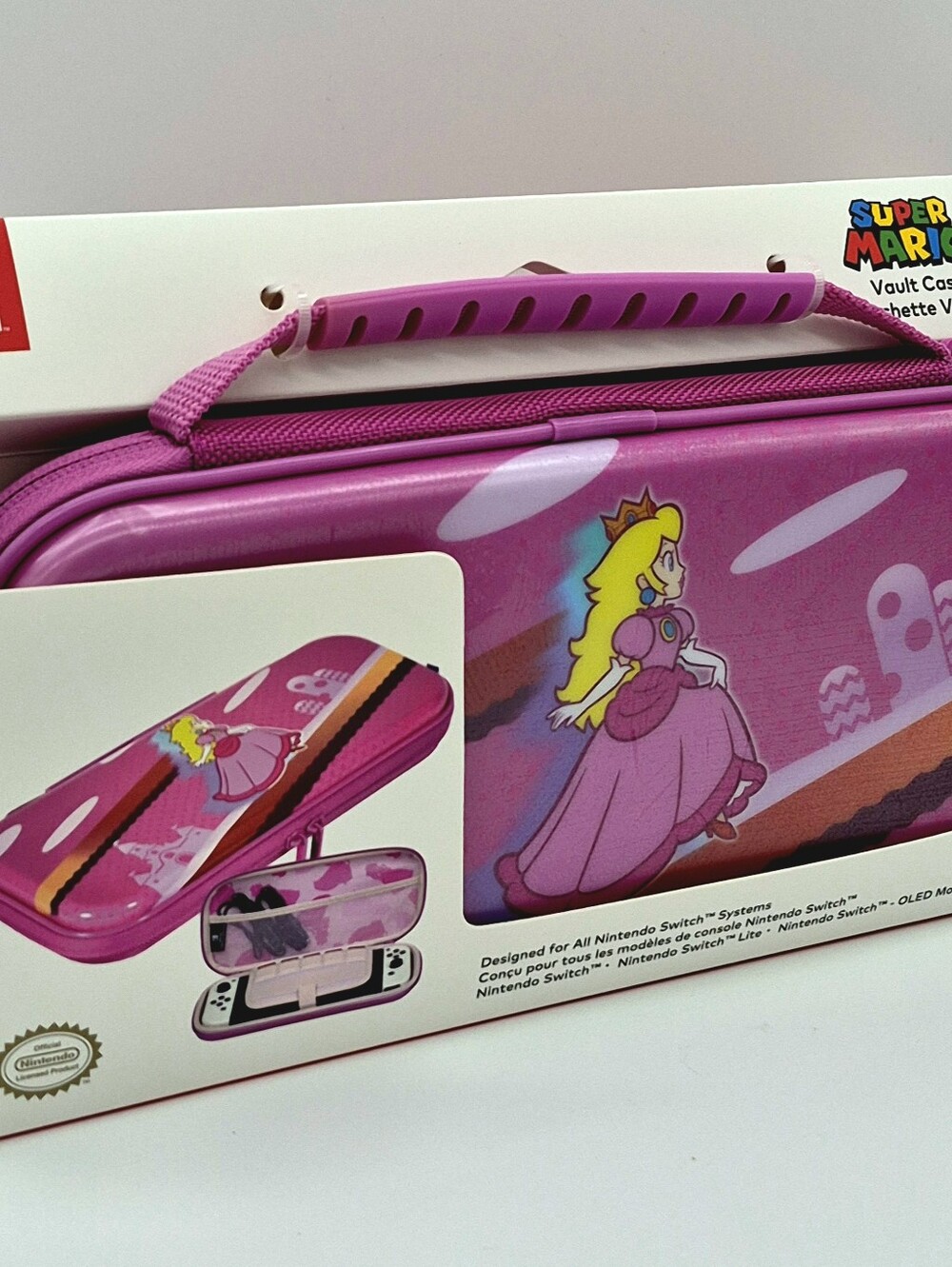 🩷 NEW HORI Princess Peach Premium Vault Case Nintendo Switch OLED Lite 🩷